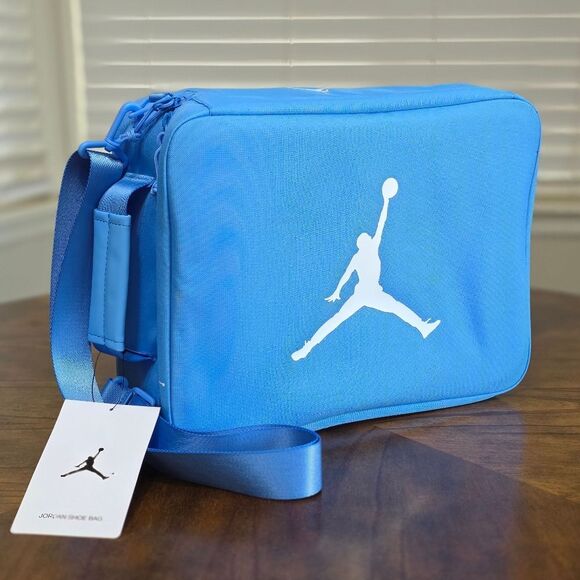 Nike Air Jordan UNC Shoe Bag Soft Case Universuty Blue Jumpman Zipper Closure LE - Picture 10 of 11